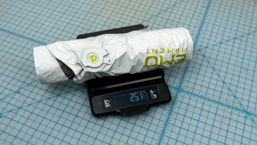 sleeping pad - the nemo tensor elite pad alone only weighs 8.9 ounces / 251 grams!