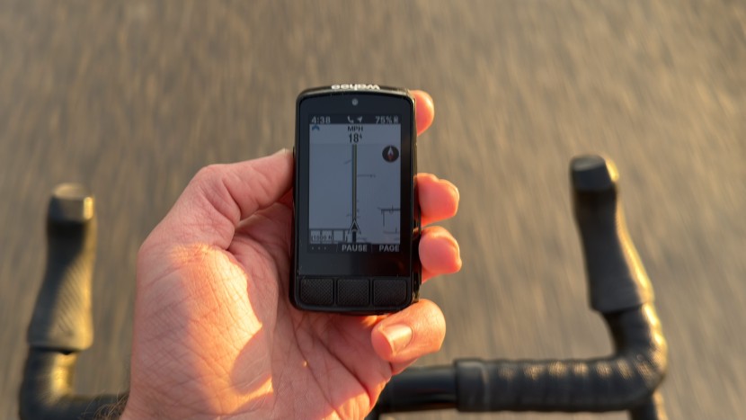 bike computer - the buttons on the bolt 3 are easy to use even when the device is...