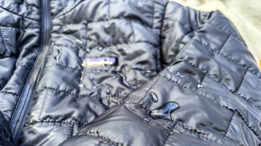 insulated jacket - while we wouldn't suggest relying too heavily on the dwr treatment...