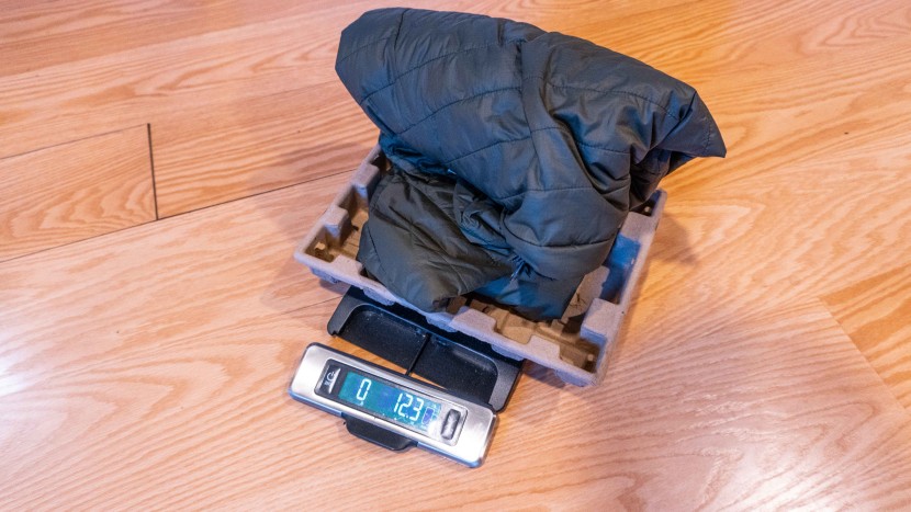 this jacket was ultimately above average in weight, though it's...