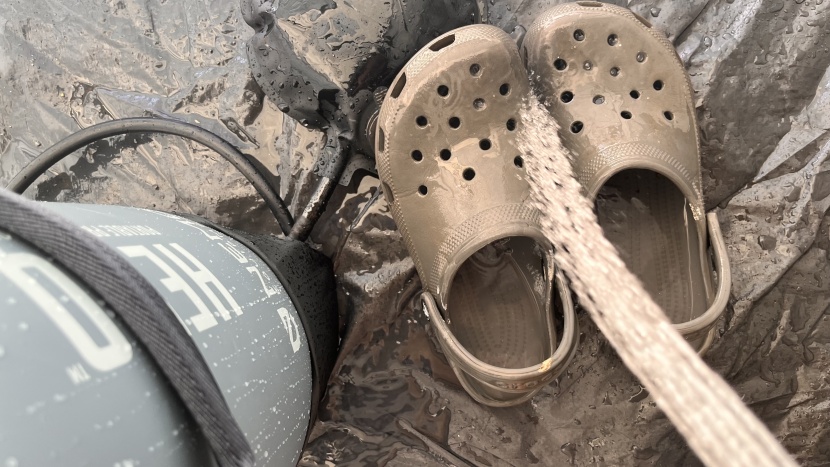 nemo helio pressure shower - the helio is perfect for hosing off dirty items around the campsite.