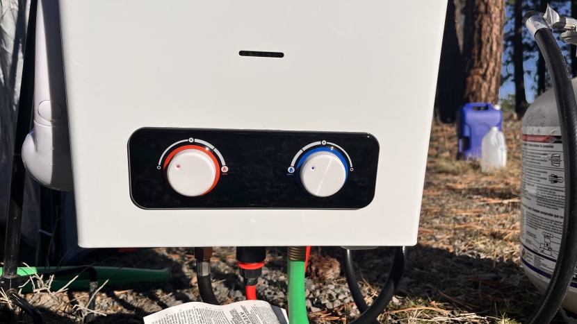 camplux pro series 6l - we love the adjustable water managed via the turn-dials, similar to...