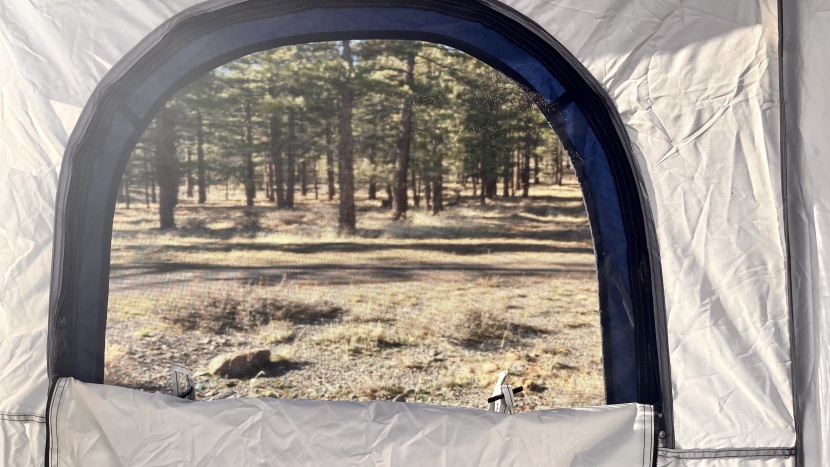the caddis shower tent rapidly deploys and is packed with features...