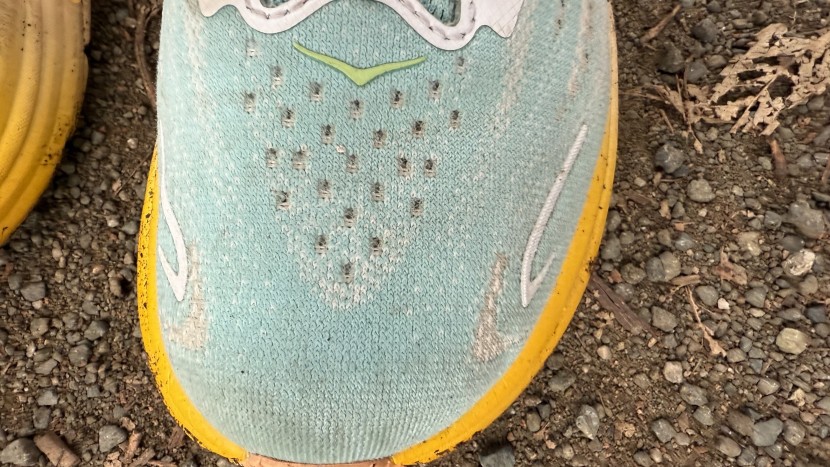 hoka clifton 10 for women - the upper mesh of the clifton 10 feels modestly breathable and...