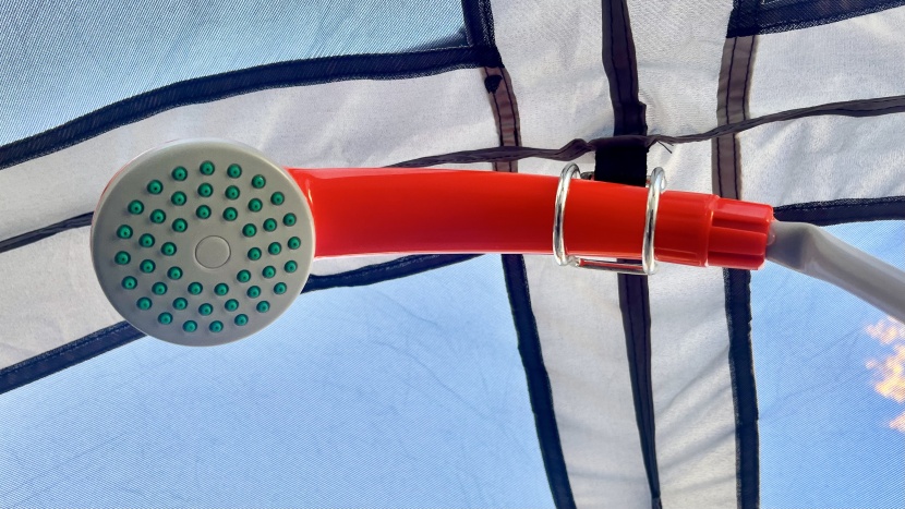 the ivation showerhead holder comes with a suction attachment and a...