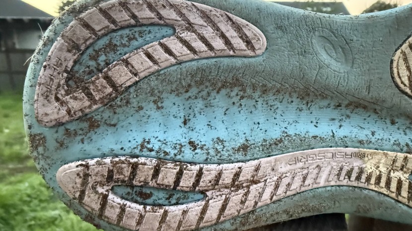 the outsole design of the nimbus is solid, even when taken on damp...