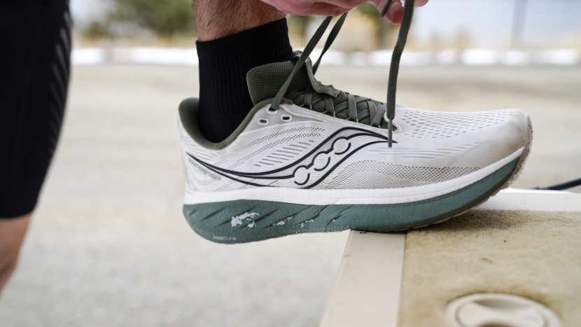the saucony has three different top lace holes for customized...