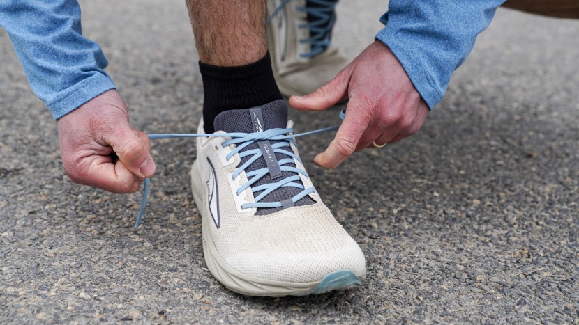 the escalante has a wide toe box, allowing for a natural splay of...