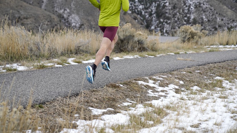hoka arahi 8 - we don't trust the arahi on cold and wet pavement.