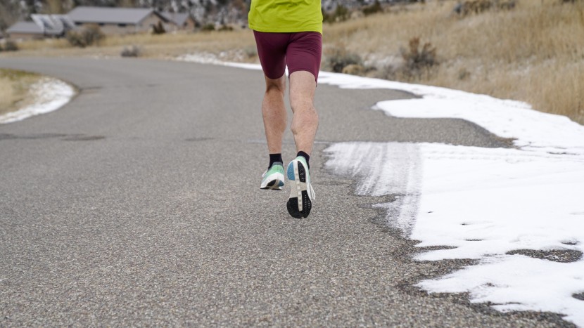 on cloudsurfer next - we never had issues with traction on cold, wet, or dry pavement.