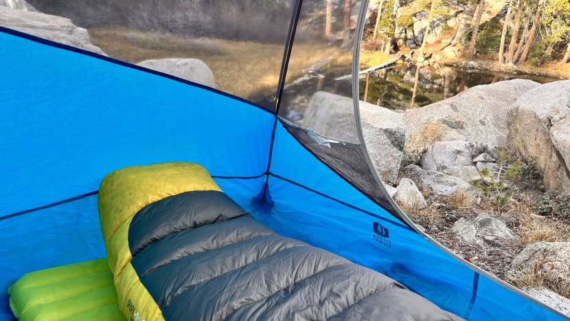 sea to summit spark 15 - the spacious footbox allowed us enough room for stretching our feet.