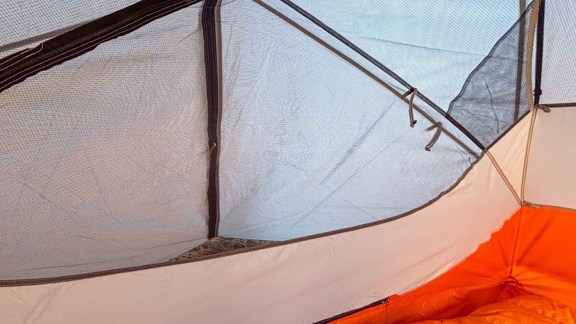 if water makes it past the nylon fly, the half dome has less mesh...