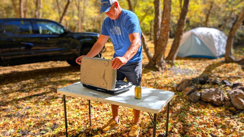 going all the places and doing all the things with our camping tables.