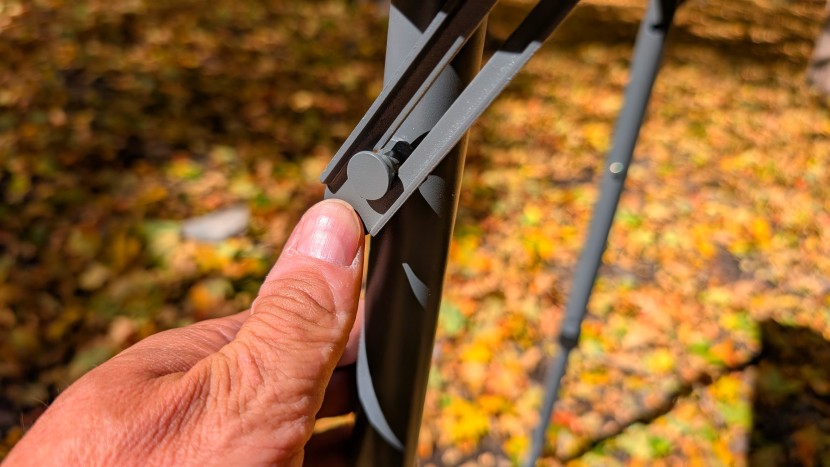 the lifetime table sits on steel legs that automatically lock into...