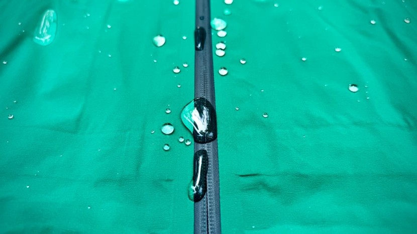 rain jacket - coated fabrics and aquaguard zippers help protect against prolonged...