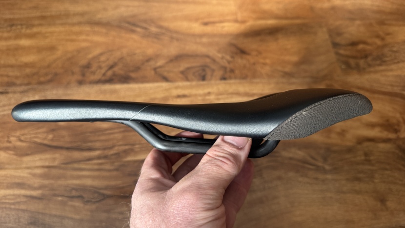 bike seat - the concave curvature provides a cradle for your pelvis, and an...