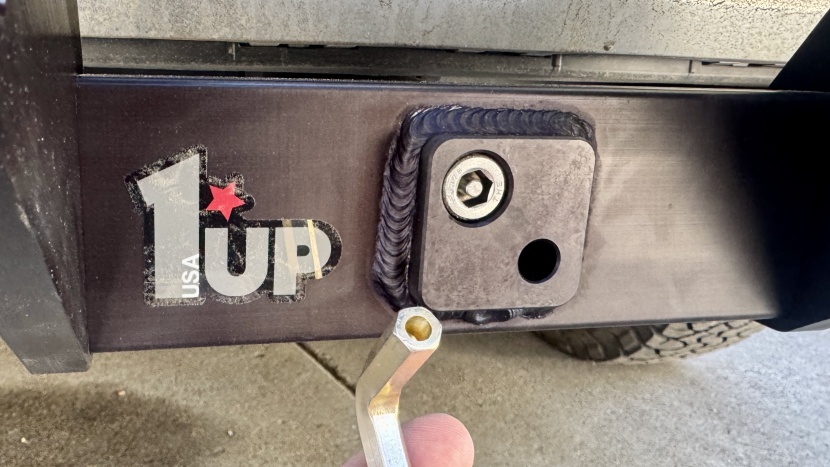 1up super duty - the security bolt prevents someone with a set of standard allen...