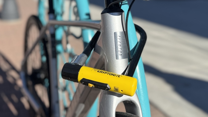 bike lock - a bit more volume lets you grab larger tubes or lock at an awkward...