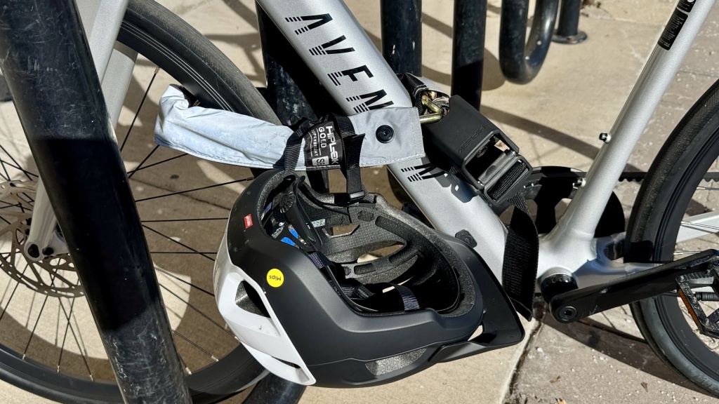 hiplok original: superbright - the extended length of the chain allows you to add a helmet and...