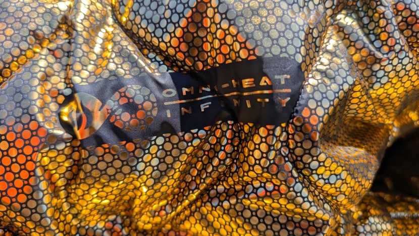 the aforementioned omni-heat liner covers the entire interior of the...