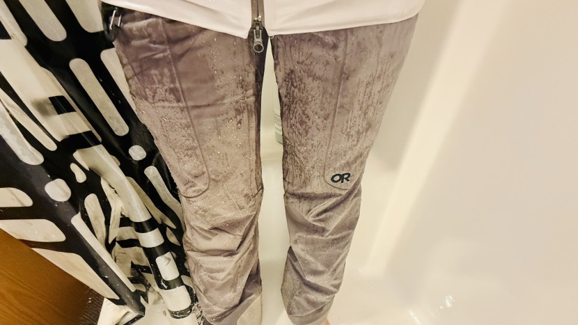 outdoor research snowcrew pant for women - unfortuantely, you can see that the face fabric of the snowcrew...