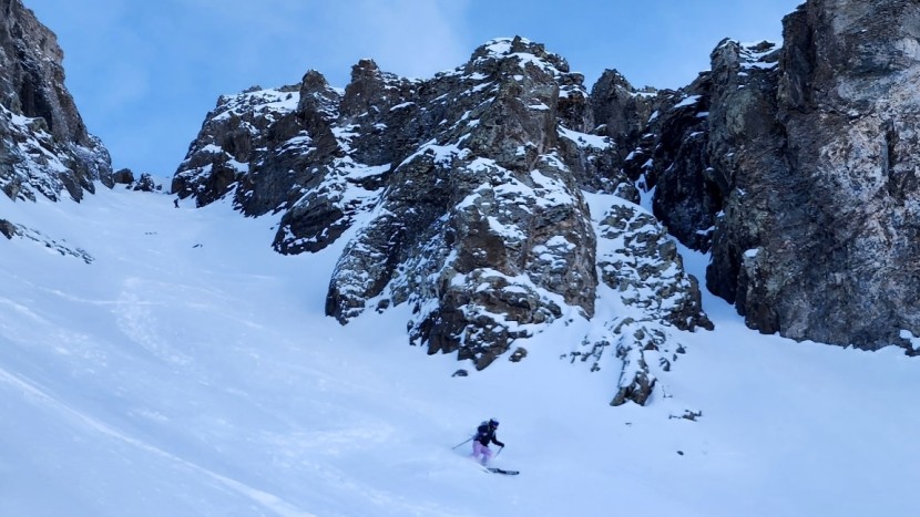 ski pants womens - the sentinel pant kept us warm during windy days in the alpine.