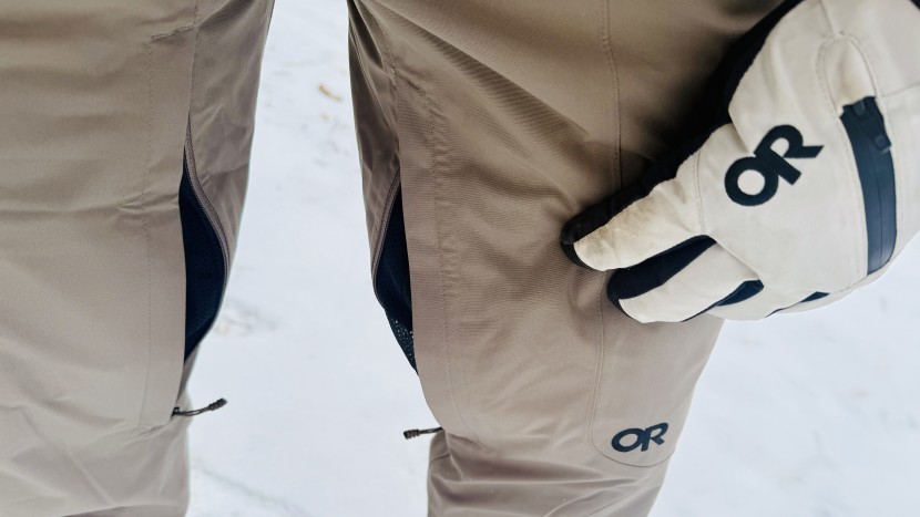 outdoor research snowcrew pant for women - the vents of the snowcrew pant are fairly easy to open even with...