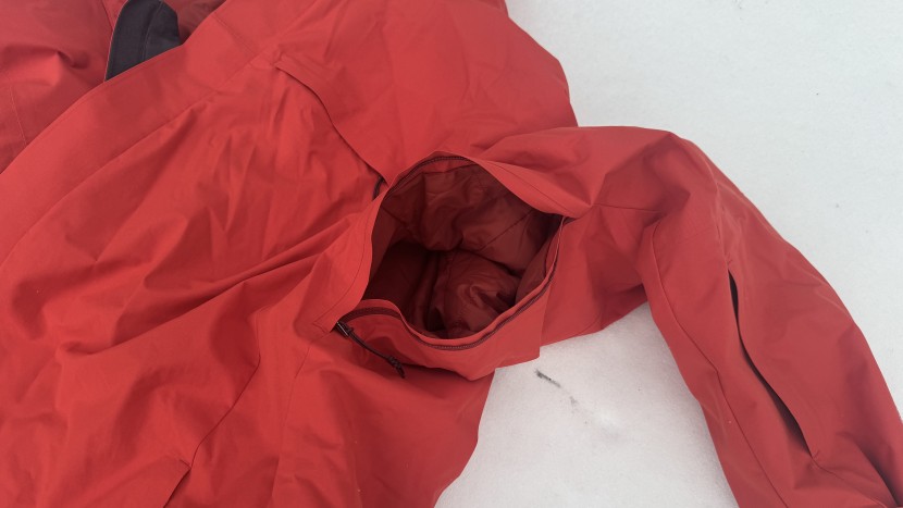 the rei powderbound insulated underarm vents work, but they're a bit...