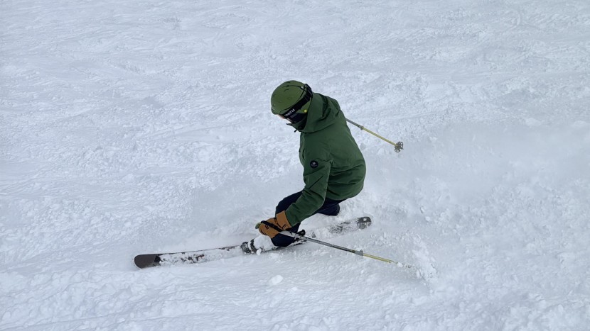 even when dropping into steep runs on mediocre snow, we loved how...