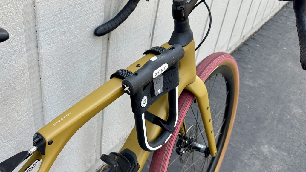 bike lock - sometimes an aftermarket mount is the best option. here, an...