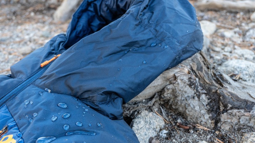 down jacket men - the pertex fabric in the shoulders and hood were closer to a rain...