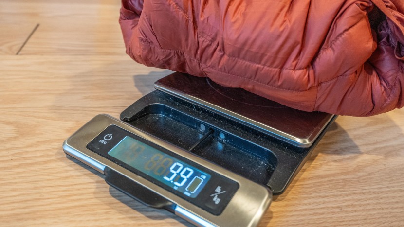 down jacket men - the scale numbers don't lie. this is an easy jacket to carry...