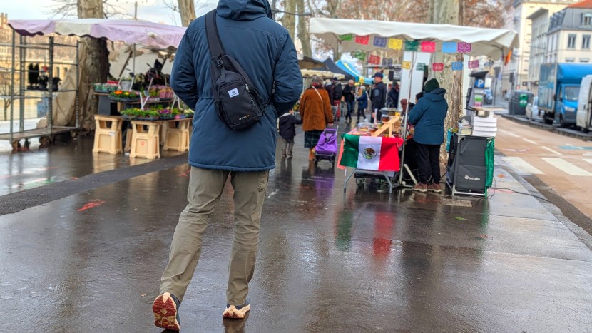 the nuuk doesn't look out of place at the local farmer's market.