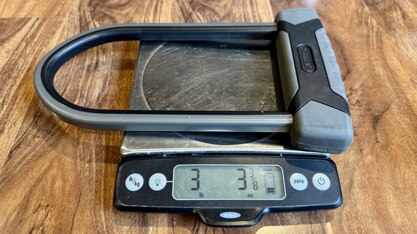 abus granit x-plus 540 u-lock - a reasonable weight for this high-quality, german-made lock.
