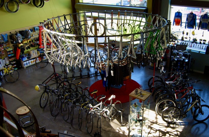 the early days of my bike shop in the pacific northwest.