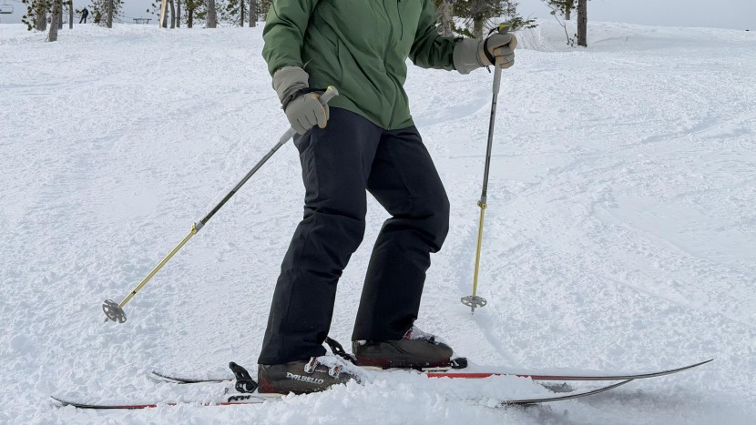 rei co-op powderbound insulated pant - the fit is a little bulky, but the pants bend well at the knees and...