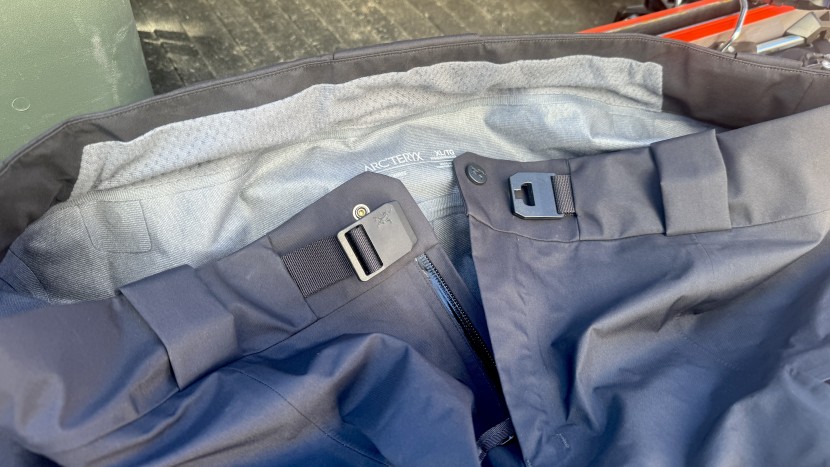 the integrated belt slides smoothly inside the waist, providing...