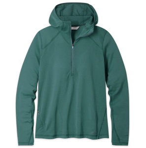 stio trax power grid half zip hoodie for women