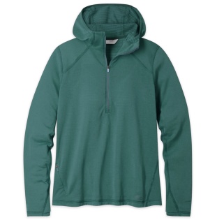 stio trax power grid half zip hoodie for women