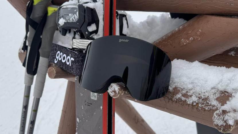 this darker tinted "apres all day" black lens worked well in bright...