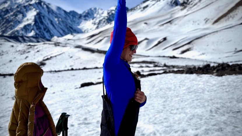 the slim-fitting design fits close to the skin to reduce bulk and...