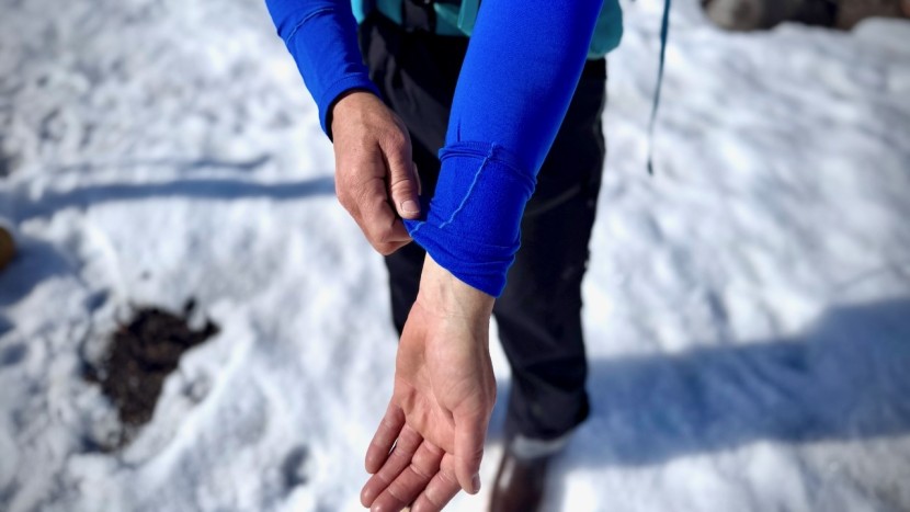 the slim-fitting design fits close to the skin to reduce bulk and...