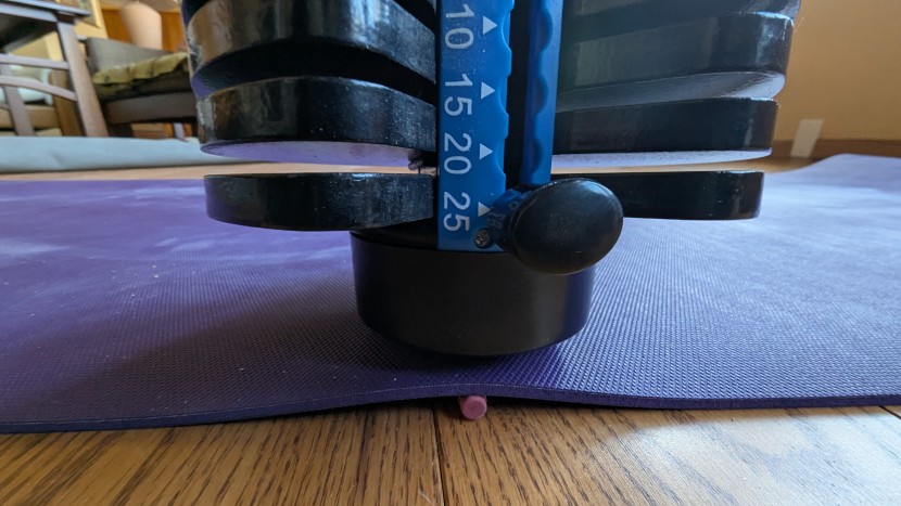 jade harmony 2.0 - the rubber material won't compress over time, and thick cushion pads...