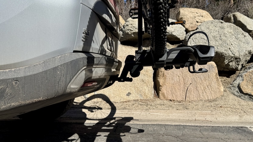 thule epos - while this distance will vary on different vehicles due to how proud...