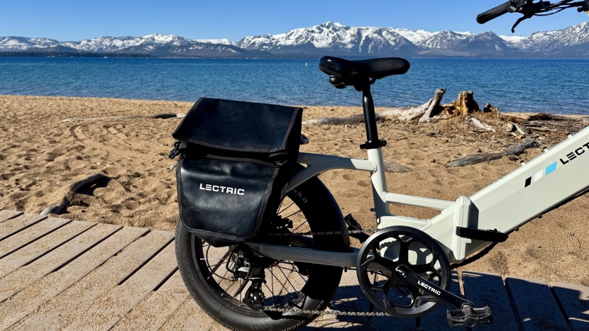 lectric xp4 - the level up rack lets you connect panniers, use rack top bags, or...