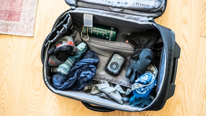 the main compartment of the rolling thunder is spacious enough for a...