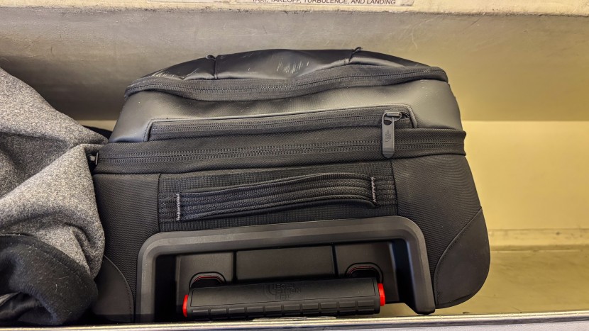 travel bag - overhead bins are designed with roller bags like these in mind.