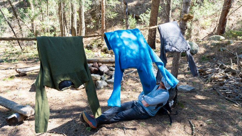 line drying (and taking a quick nap break) after sweating it out in...