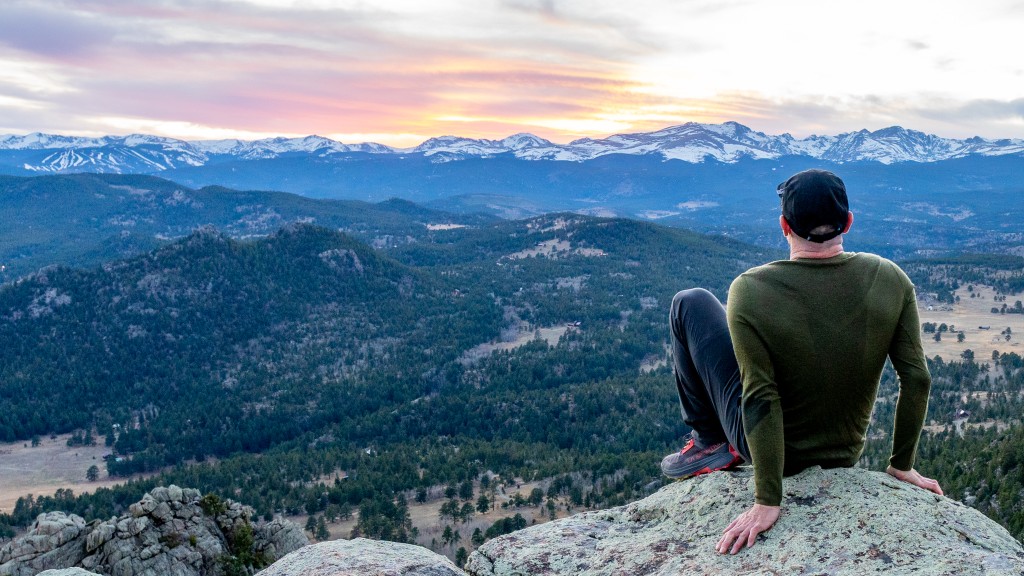 base layer men - a warm and comfy base layer is perfect for watching the sunset below...
