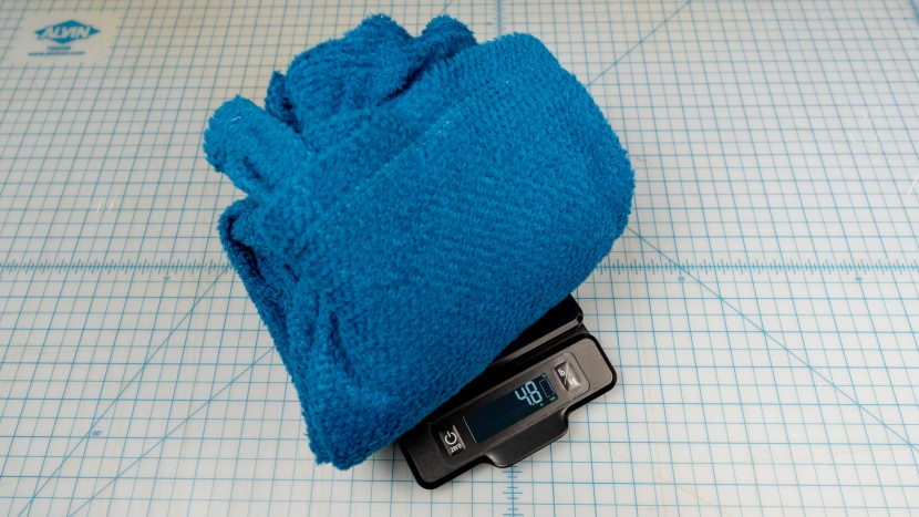 the secret to lightning fast dry times is lofty, lightweight fabric...